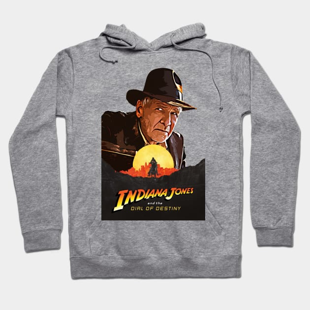 Indiana Jones Hoodie by Buff Geeks Art